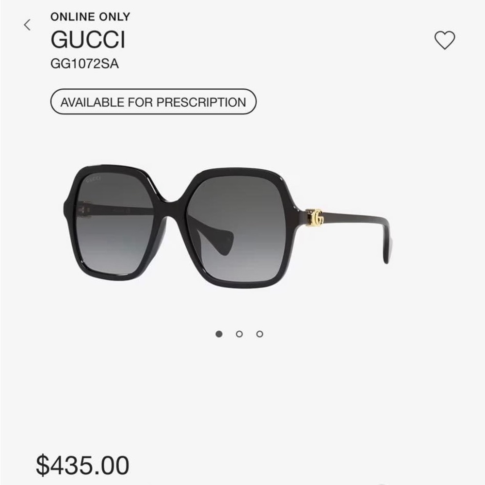 Gucci GG0890SA 001 sunglasses 🕶️💯Authentic without case